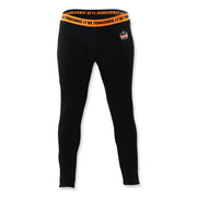 Ergodyne 6480 Base Layer Thermal Bottoms, Medium, Black, 1 Each