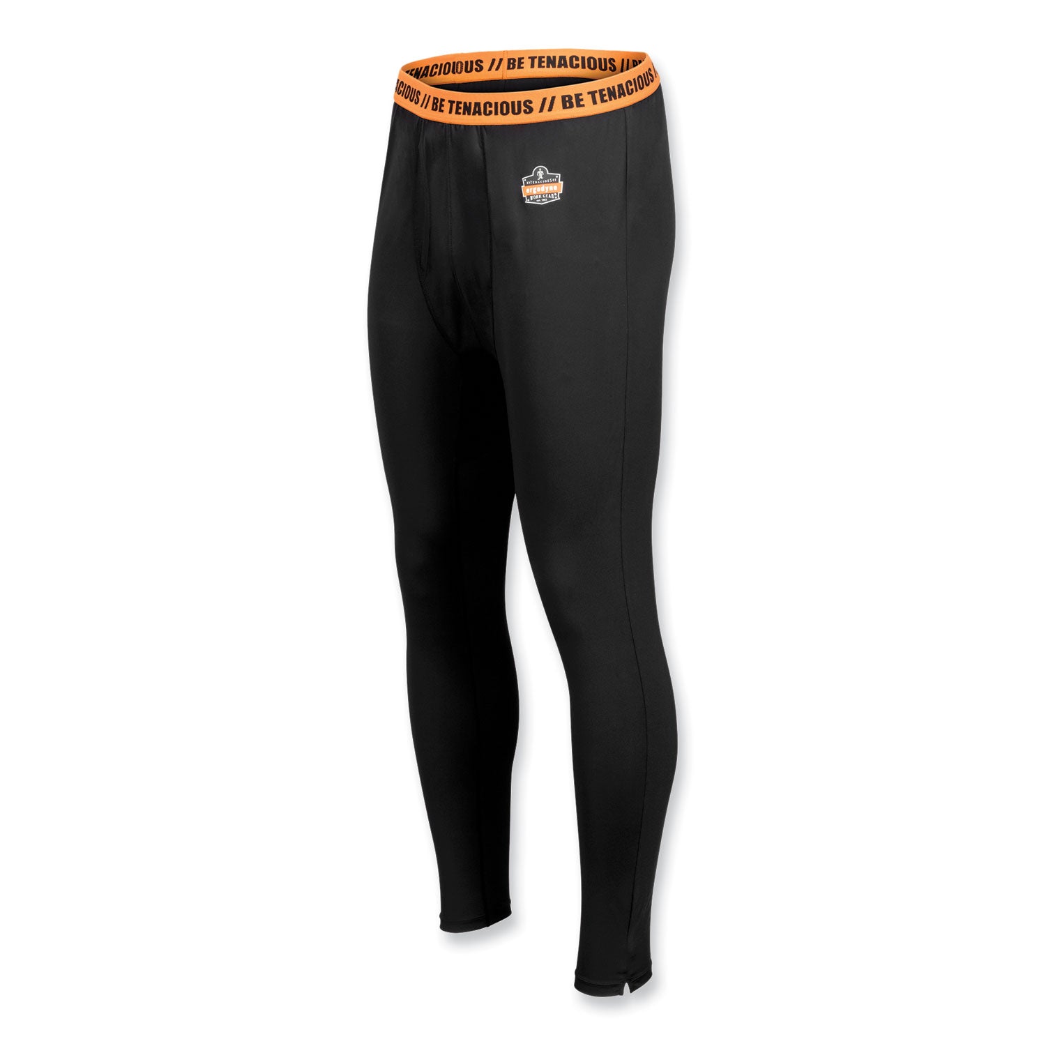 Ergodyne 6481 Lightweight Base-Layer Pants, 2XL, Black, Polyester/Spandex/Elastic, 1 Each