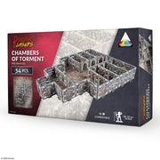 Dungeons & Lasers: Chambers Of Torment Prepainted Terrain Sets for DND and Tabletop RPG Games - 5E Compatible with 28mm-32mm Scale Miniatures - Modular Design for Fast Assembly