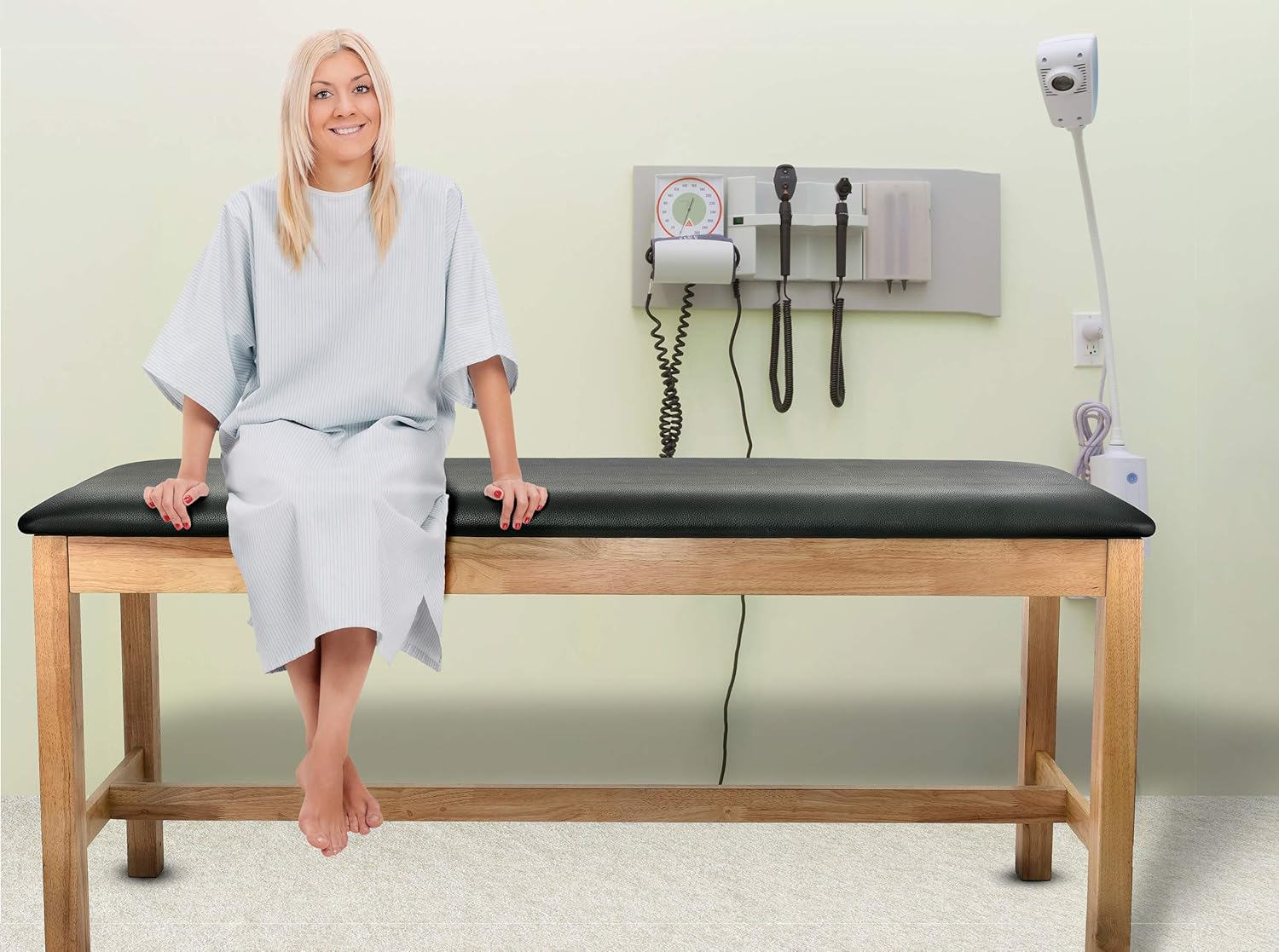 Black Straight Line Treatment Table
