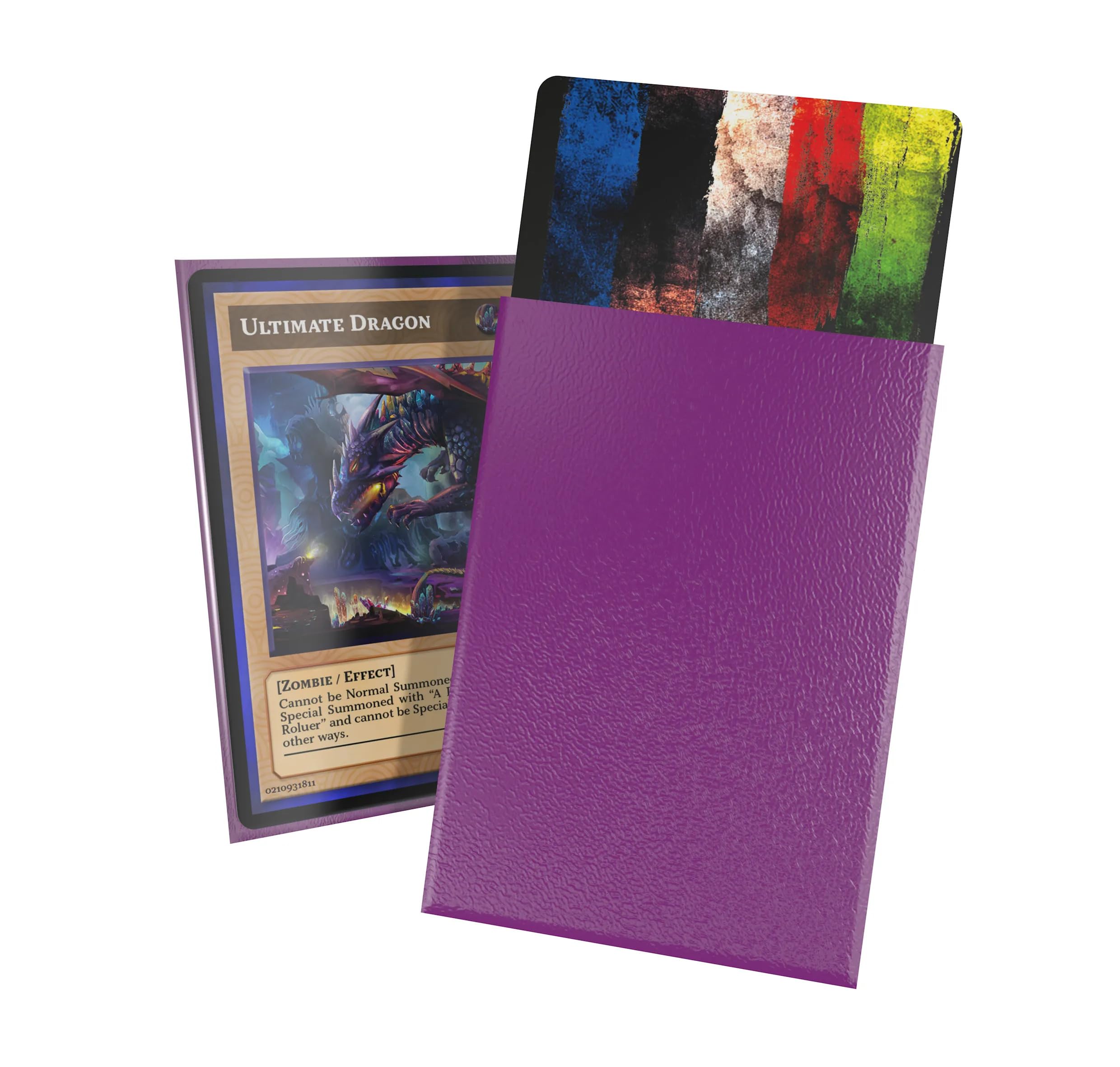 Ultimate Guard Cortex Outer Card Sleeves, 60 Japanese Size TCG Sleeves, 62 x 89mm, Purple Back, Matte Finish, No PVC & Acid-Free, High Clarity