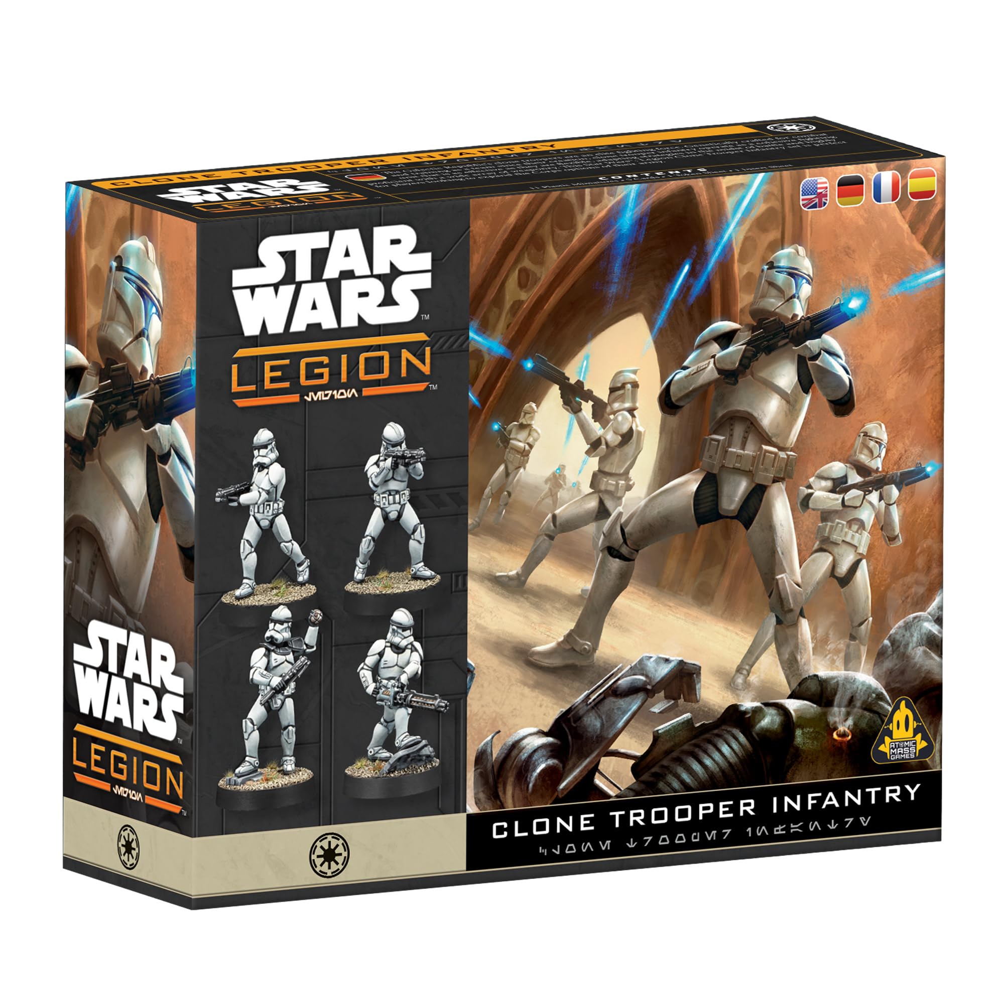 Asmodee Star Wars: Legion Clone Troopers Infantry Expansion - Tabletop Miniatures Game, Strategy Game for Kids and Adults, Ages 14+, 2 Players, 90 Min Playtime