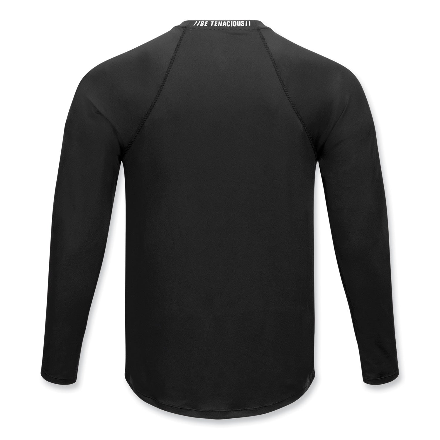 Ergodyne 6436 Long-Sleeve Base-Layer Shirt, Extra Large (XL), Black, Polyester/Spandex, 1 Each
