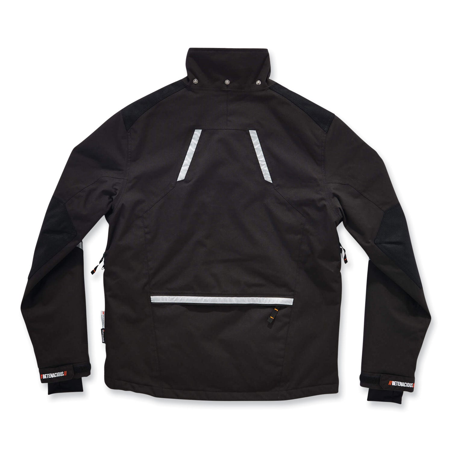 Ergodyne 6466 Thermal Jacket, Small, Black, Nylon, 1 Each