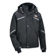 Ergodyne 6466 Thermal Jacket, 3XL, Black, Nylon, Pack of 1