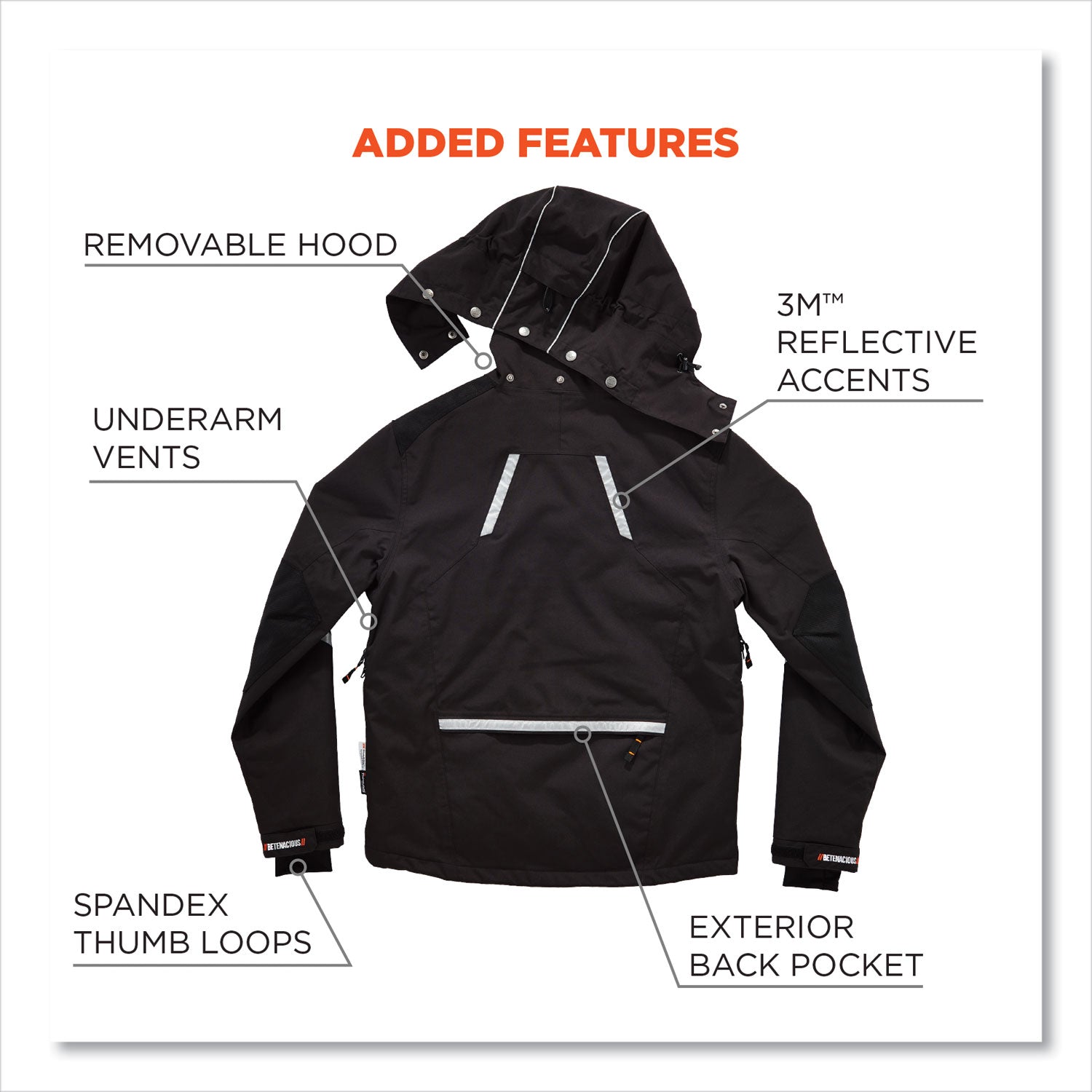 4XL Size - Nylon, Spandex - Black