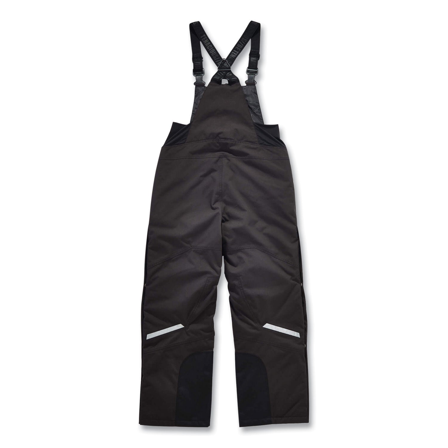 Ergodyne 6471 Thermal Bib Overalls, Medium, Black, 1600D/500D Nylon, 1 Each