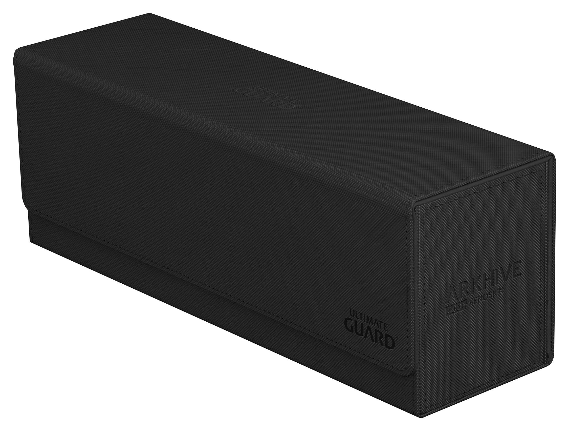Ultimate Guard Arkhive 400+, Deck Case for 400 Double-Sleeved TCG Cards, Black, Compatible with Boulders, Magnetic Closure & Microfiber Inner Lining