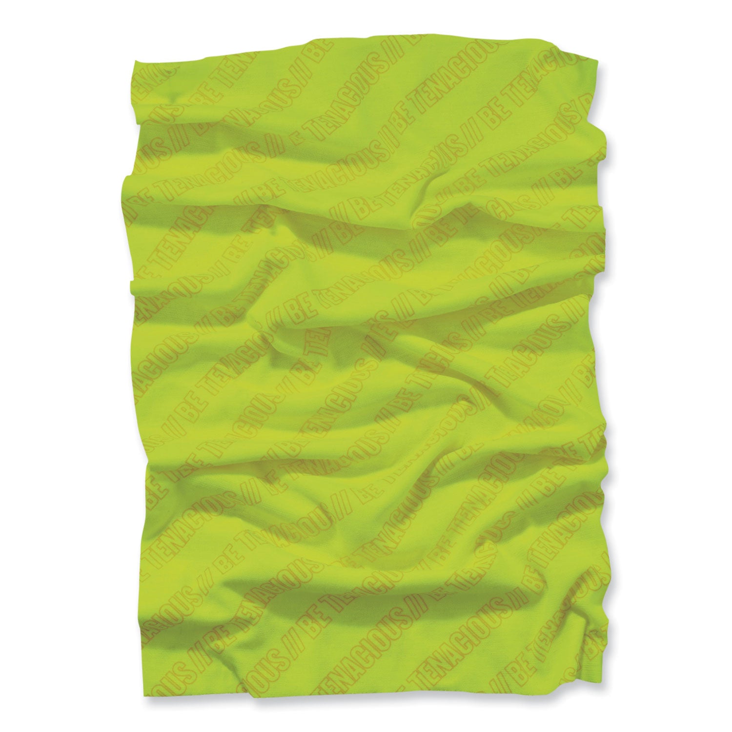 Ergodyne 6485 Multi-Band Face Cover, Lime, Fabric/Polyester, One Size, 1 Each