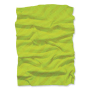 Ergodyne 6485 Multi-Band Face Cover, Lime, Fabric/Polyester, One Size, 1 Each