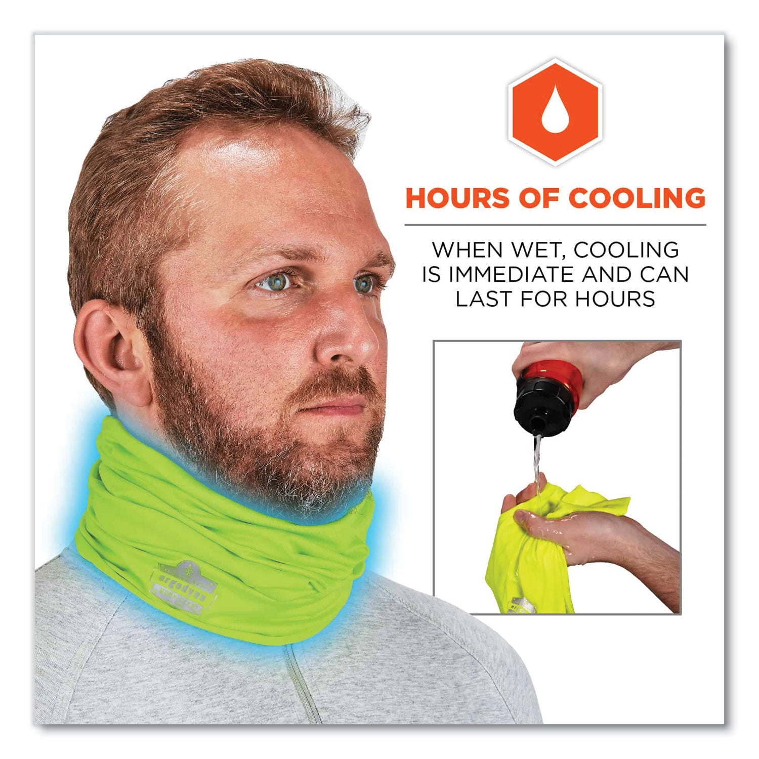 Ergodyne 6487 Hi-Vis Lime Cooling Multi-Band