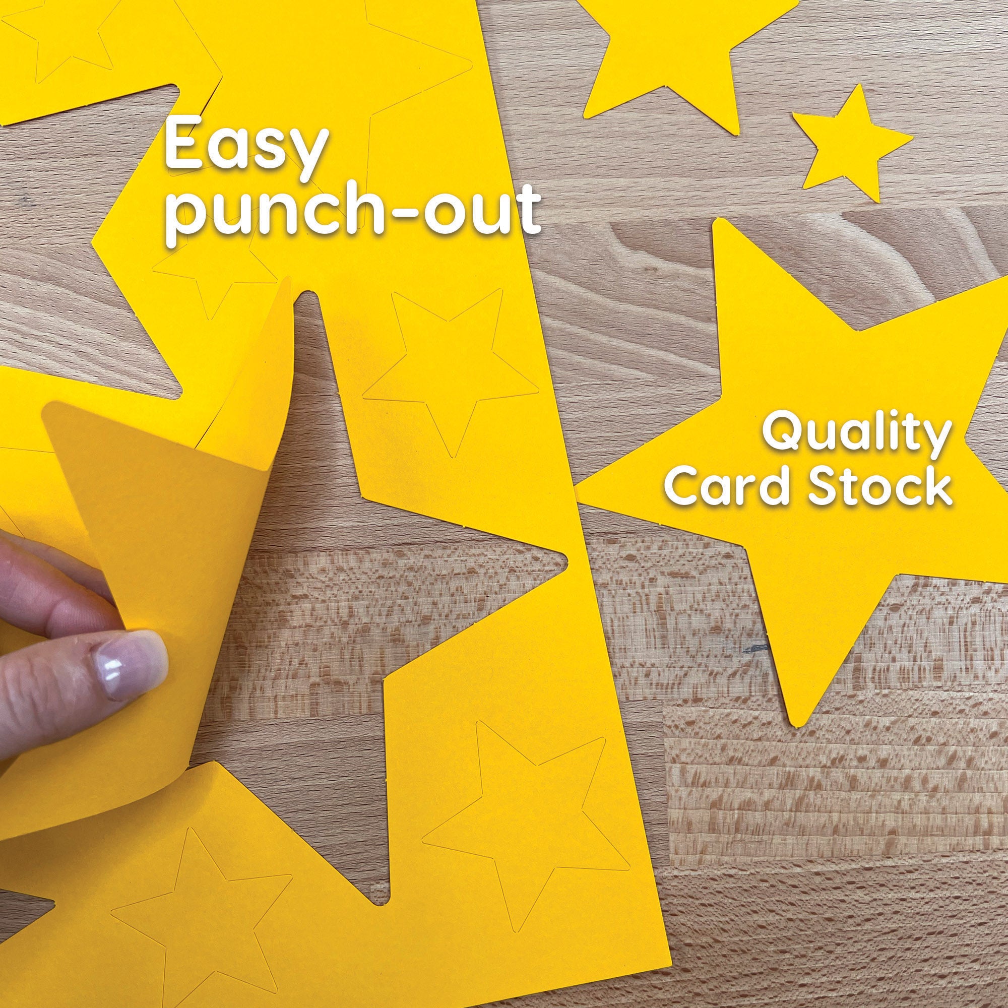 Punch Out Paper Cutouts, Everyday Shapes, Hearts, Stars & Circles, 492 Pieces