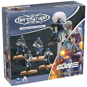 Renegade Games: GI Joe Heroscape - Cobra Troopers & Cobra Flight Pod Common Army Expansion - 5 Unpainted Miniatures, 2 Army Cards, Tabletop Game Set
