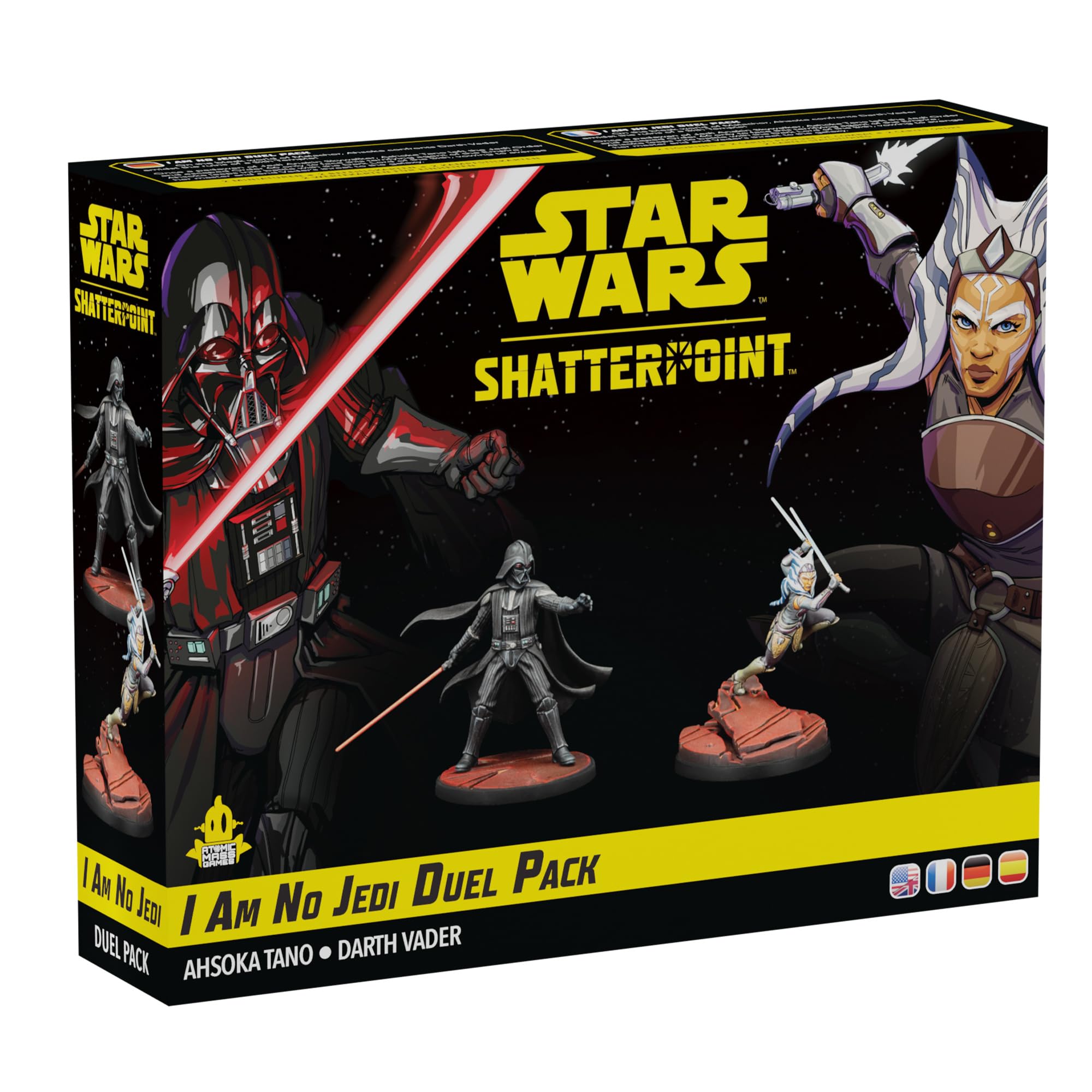 Asmodee Star Wars Shatterpoint I Am No Jedi Duel Pack - Includes Ahsoka Tano & Darth Vader, Tabletop Miniatures Strategy Game for Kids and Adults, Ages 14+, 2 Players, 90 Min Playtime