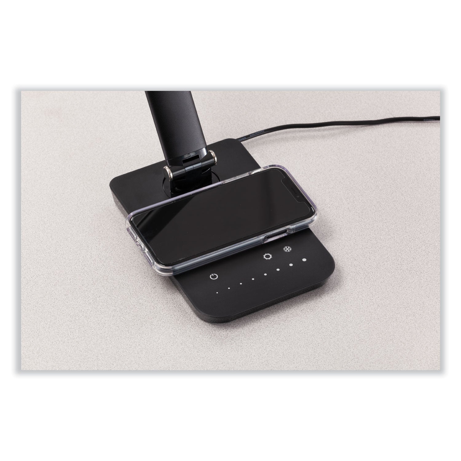 Vamp Led Dsk Lamp Blk W/Chargr