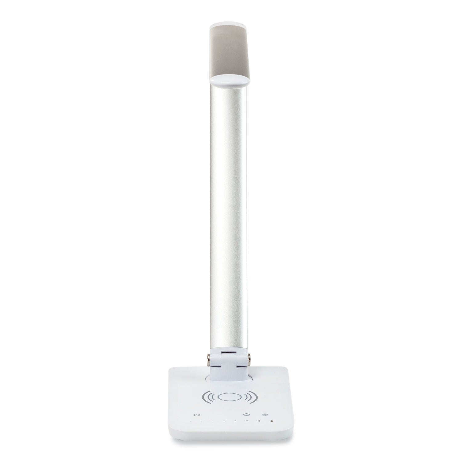 Vamp Led Dsk Lamp Sil W/Chargr