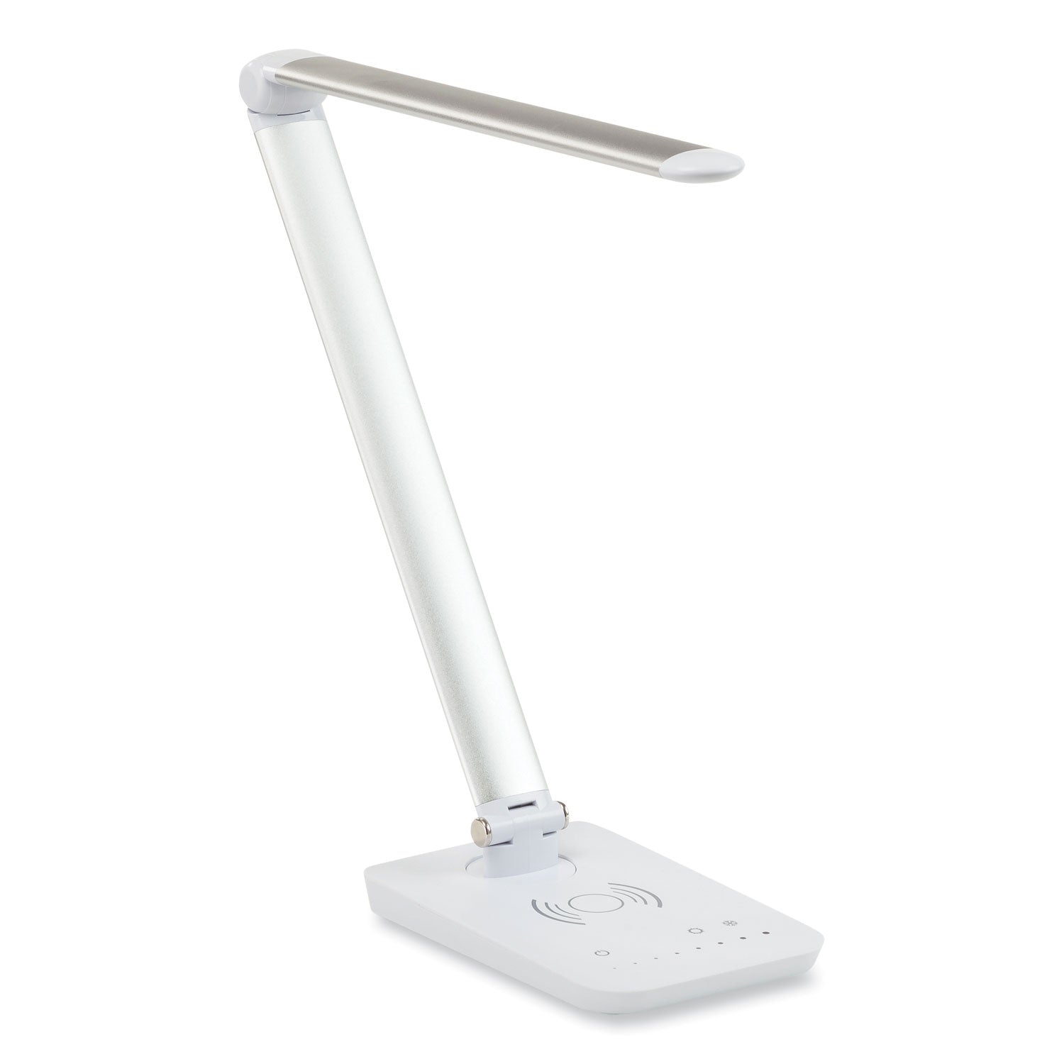 Vamp Led Dsk Lamp Sil W/Chargr
