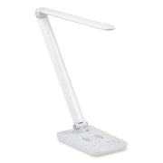 Vamp Led Dsk Lamp Wht W/Chargr