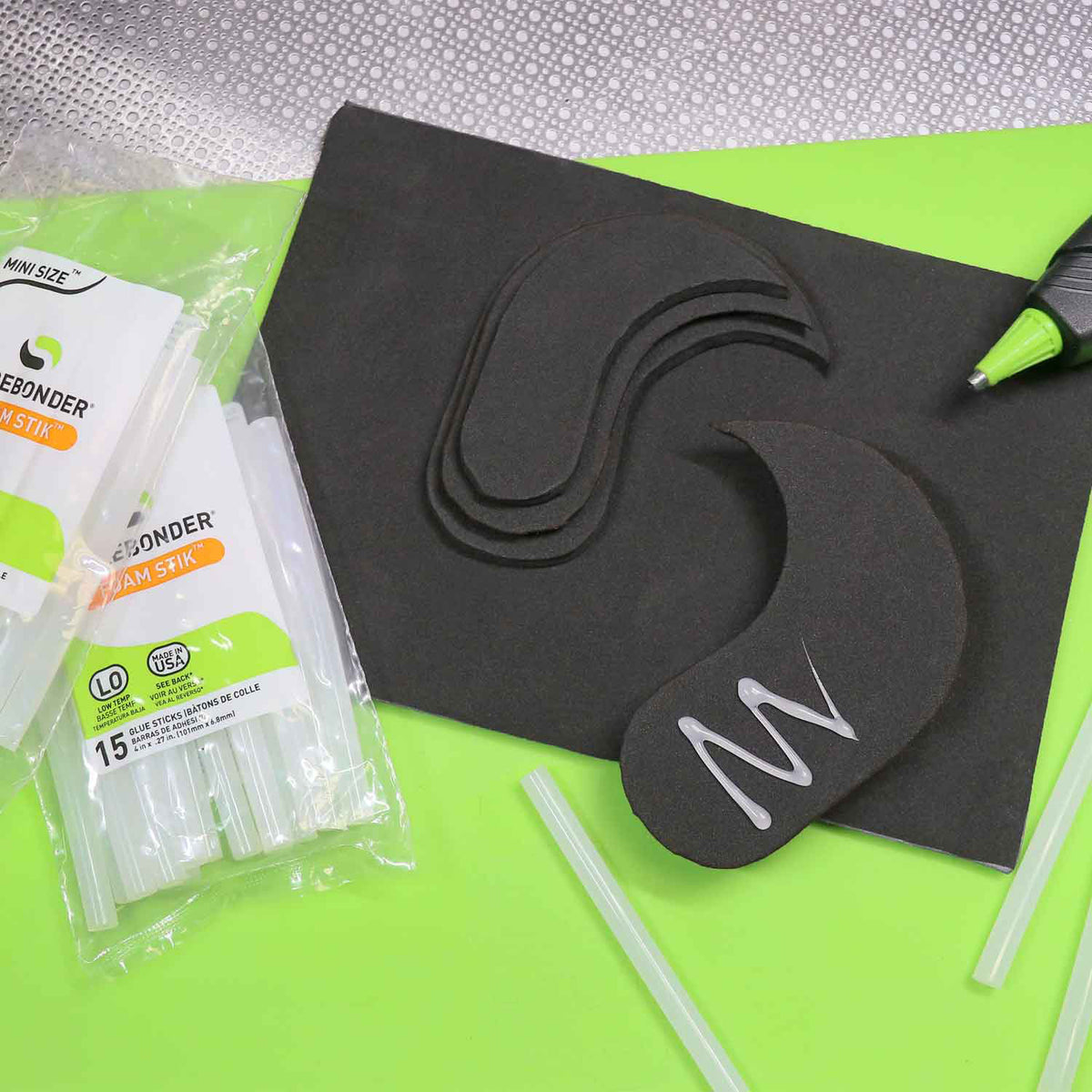 (5 PK) FOAM LW TMP GLU STIX 4IN15PK