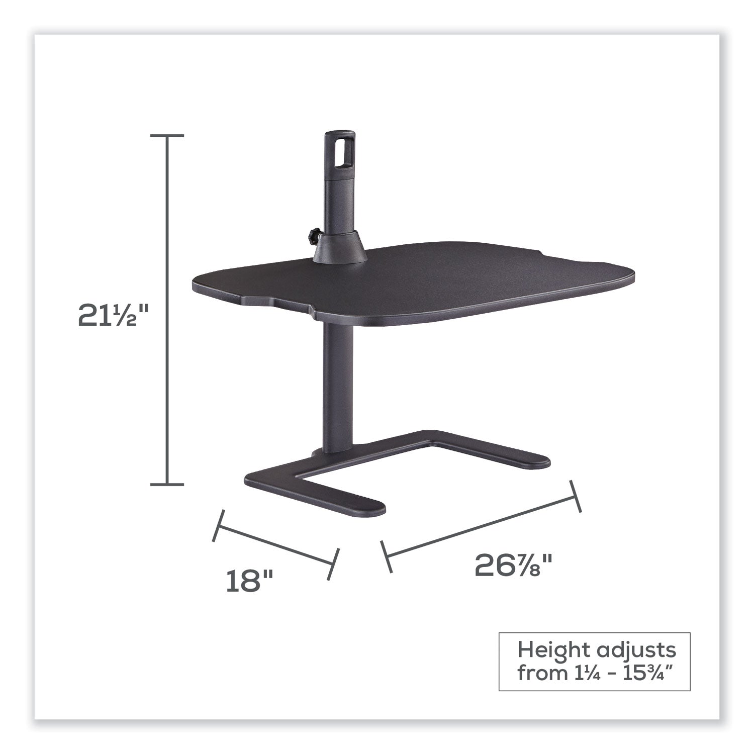 Laptop Stand Height Adj. Blk