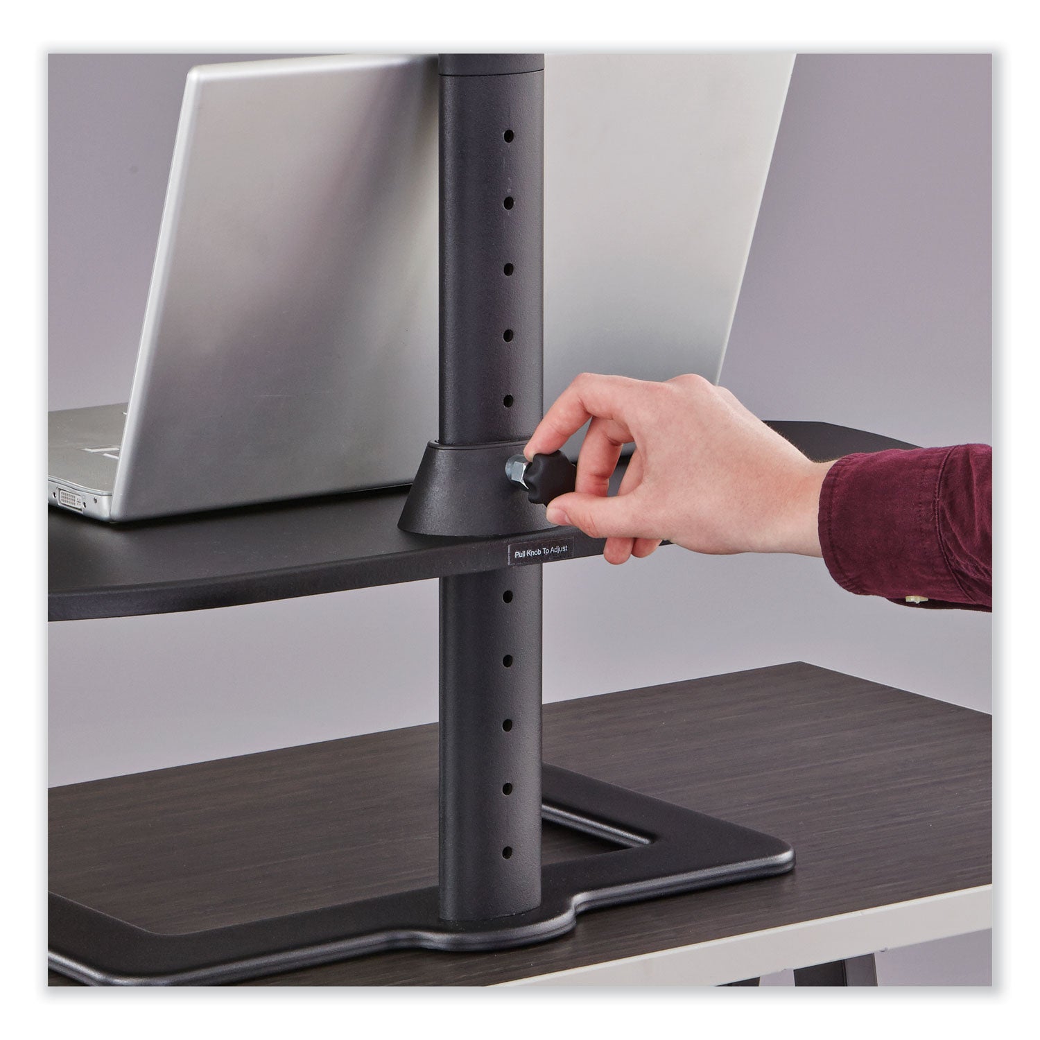Laptop Stand Height Adj. Blk