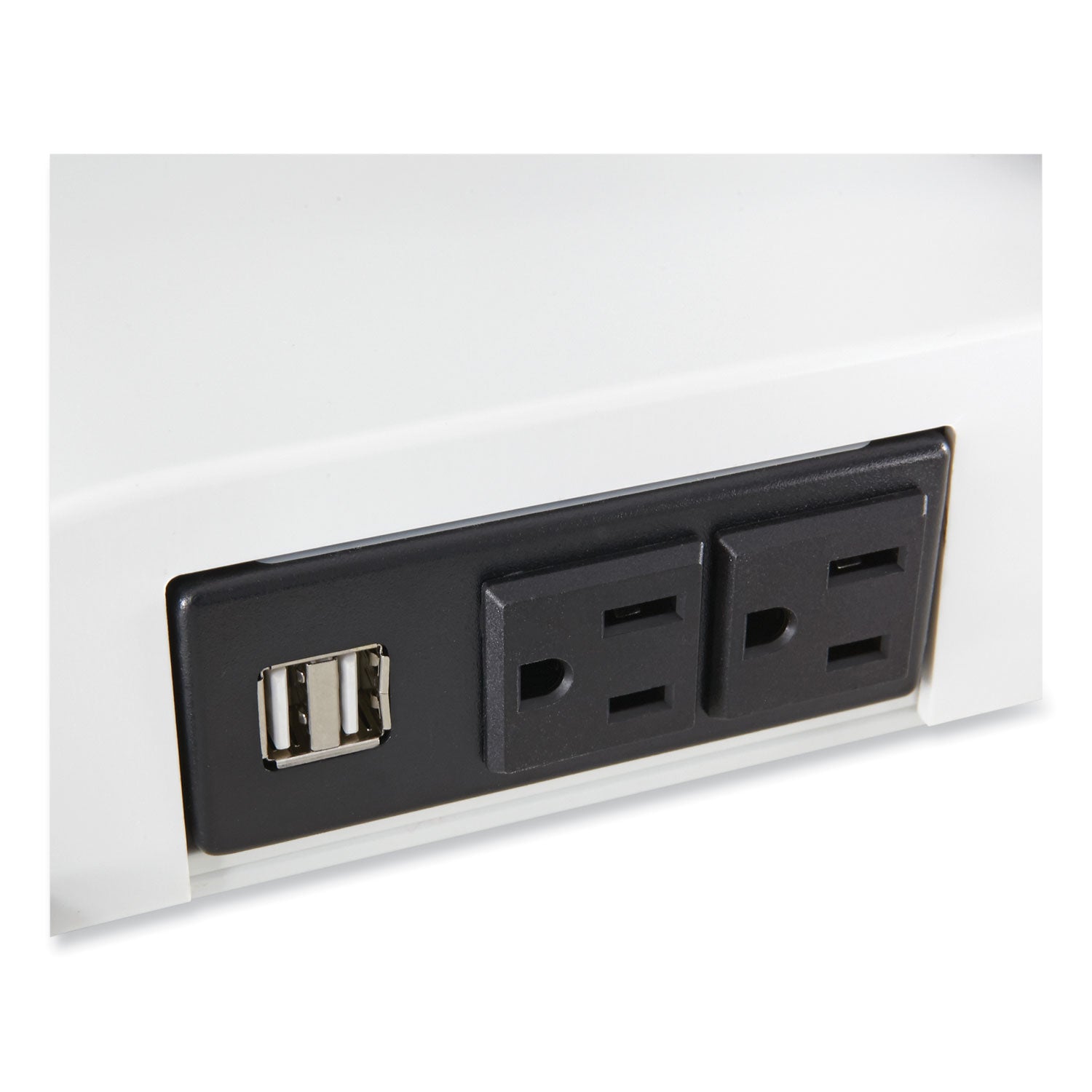 Elec Dsktop Sit/Stand Dual Wht