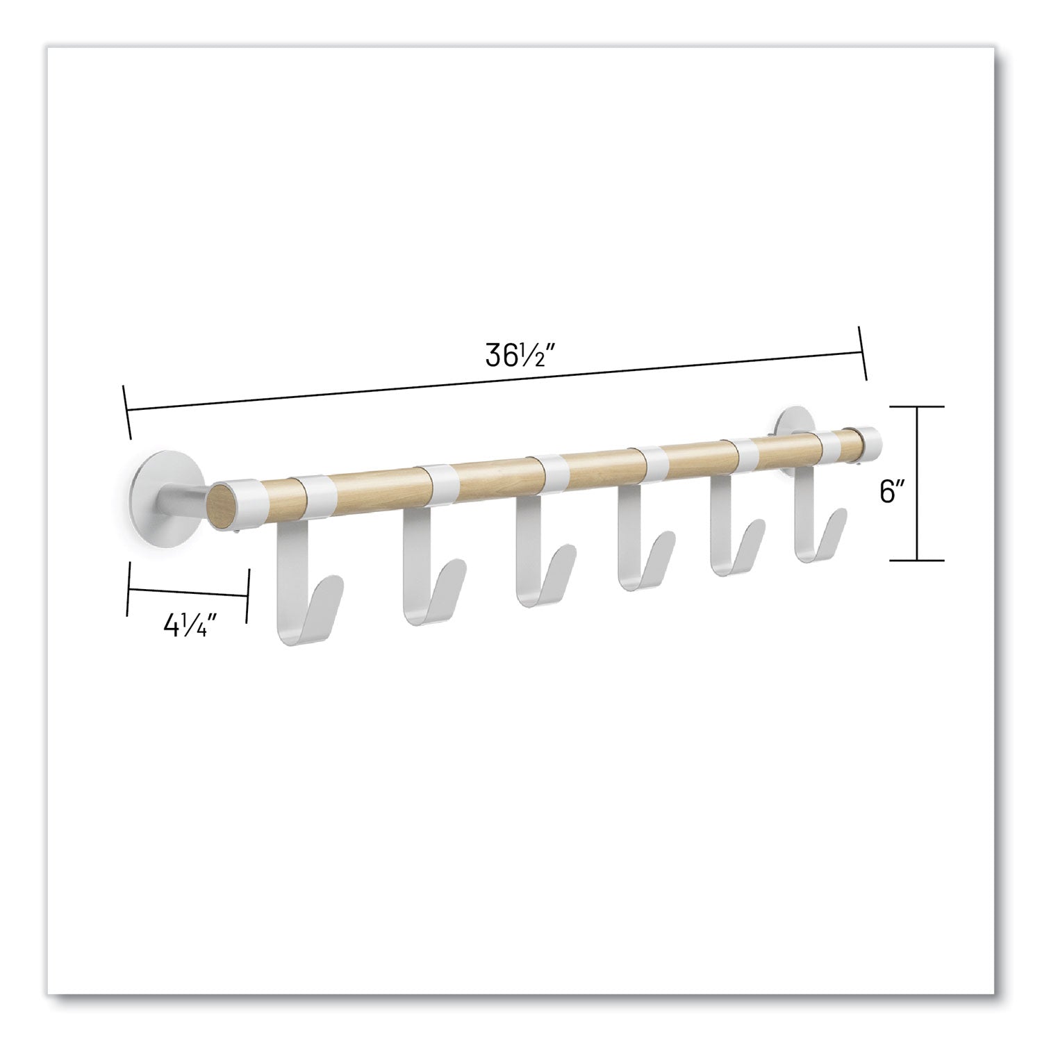 Resi Coat Wall Rack 6 Hook