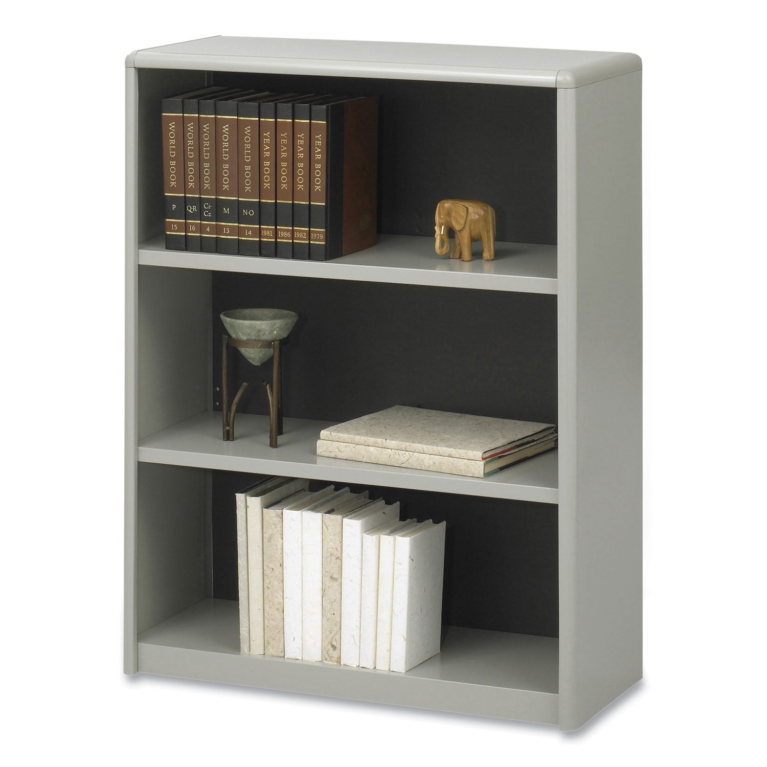 Bookcse Valuemate 3 Shelf Gry