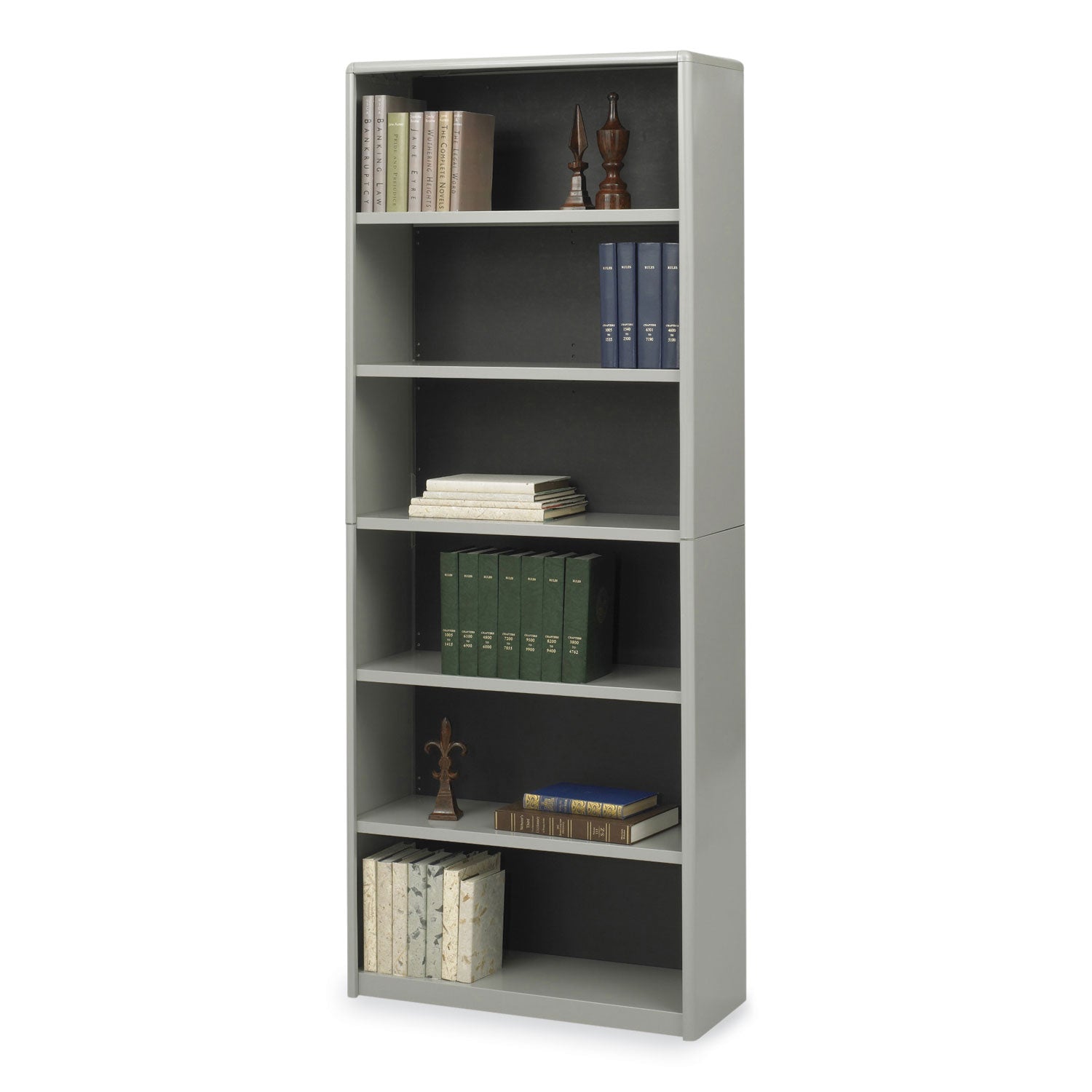 Bookcse Valuemate 6 Shelf Gry