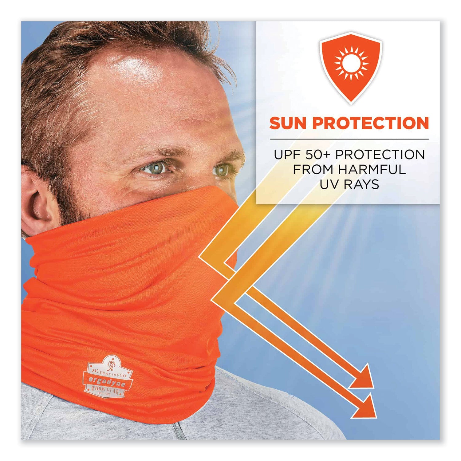 Ergodyne 6487 Hi-Vis Orange Cooling Multi-Band