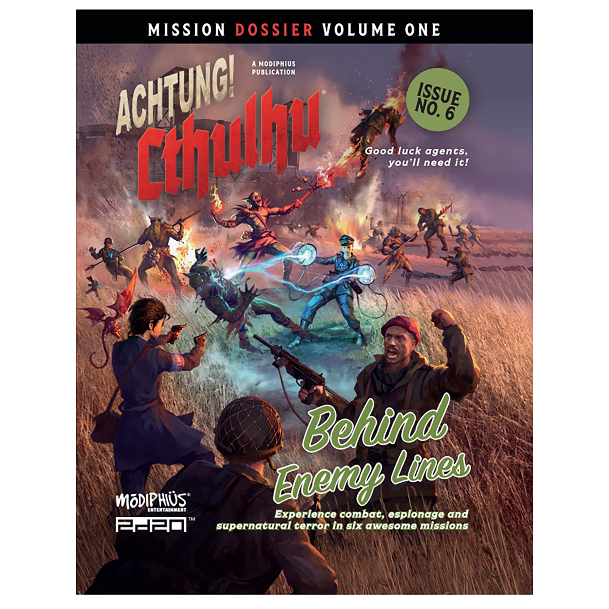 Achtung! Cthulhu 2d20: Mission Dossier 1 - Behind Enemy Lines - Expansion Book, Roleplaying Game