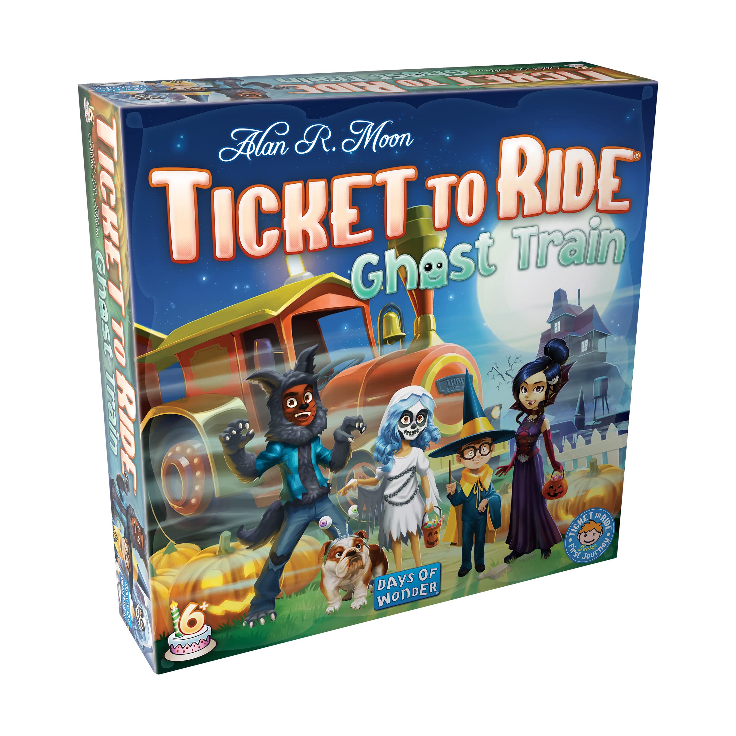 Ticket to Ride Ghost Train Board Game Themed Strategy Fun Family Adventure for Adults and Kids Ages 6+ 2-4 Players Average Playtime 15-30 Minutes Made by Days of Wonder, Multicolor (DOW720035)