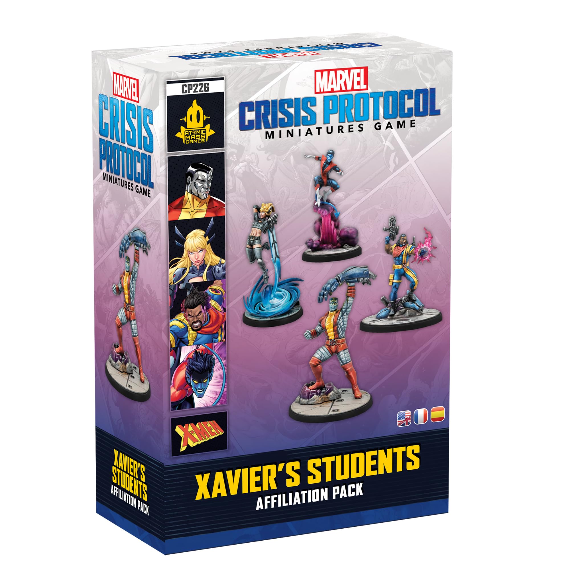 Asmodee Marvel: Crisis Protocol Xavier's Students Affiliation Pack - Features Colossus, Magik, Bishop & Nightcrawler, Tabletop Superhero Game, Ages 14+, 2 Players, 90 Minute Playtime