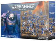 Warhammer 40,000 Space Marines Battleforce: Crux Terminatus – 21 Terminator Miniatures | Captain, Chaplain & Ancient in Terminator Armour | Warhammer 40K Boxed Army Set