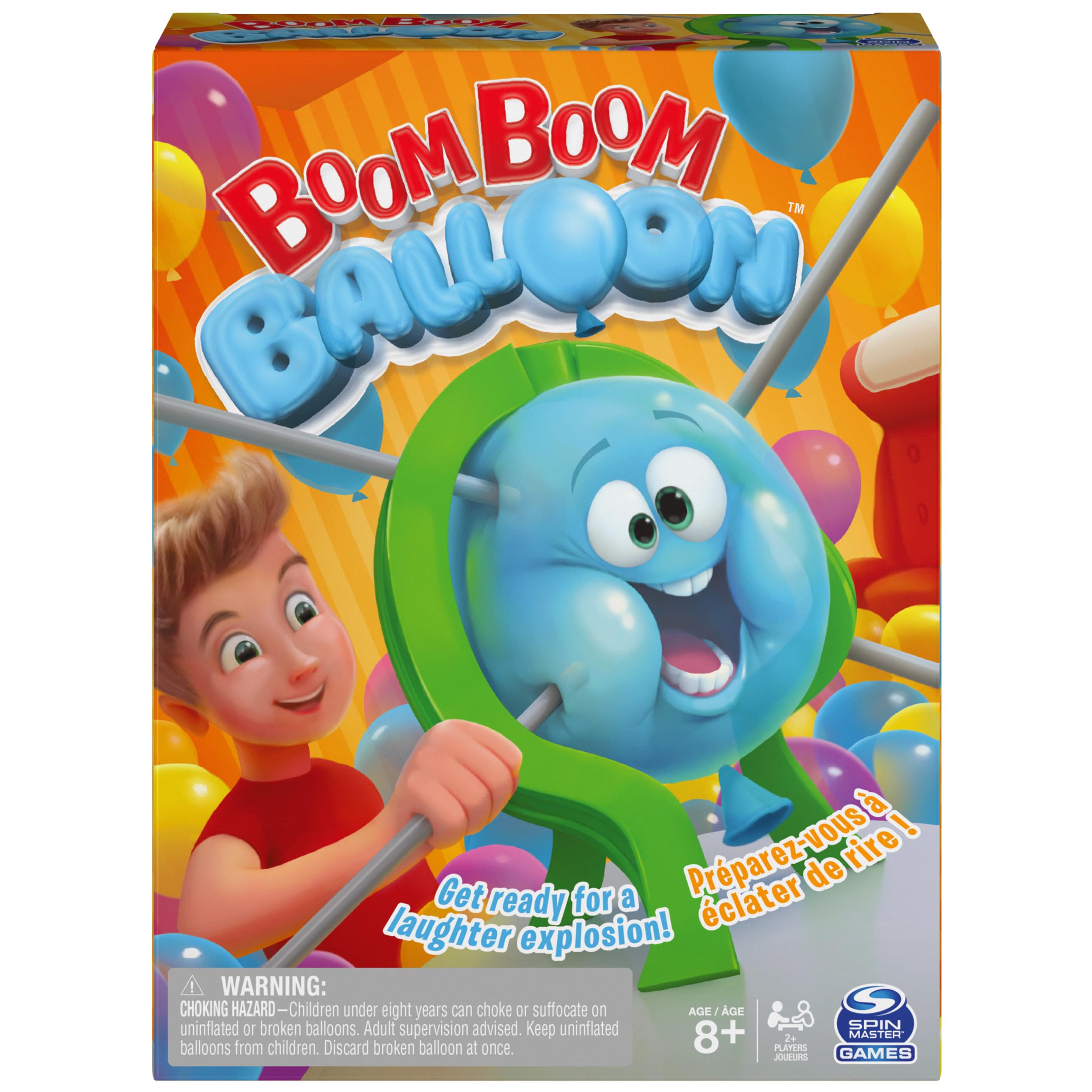Spin Master Games Boom Boom Balloon, Exciting Anticipation Family Board Game Outdoor Summer Toy, for Kids Ages 8 and up