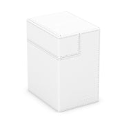 Ultimate Guard Flip'n'Tray 133+, Deck Case for 133 Double-Sleeved TCG Cards + Dice Tray, White, Independent Magnetic Closure & Microfiber Inner Lining