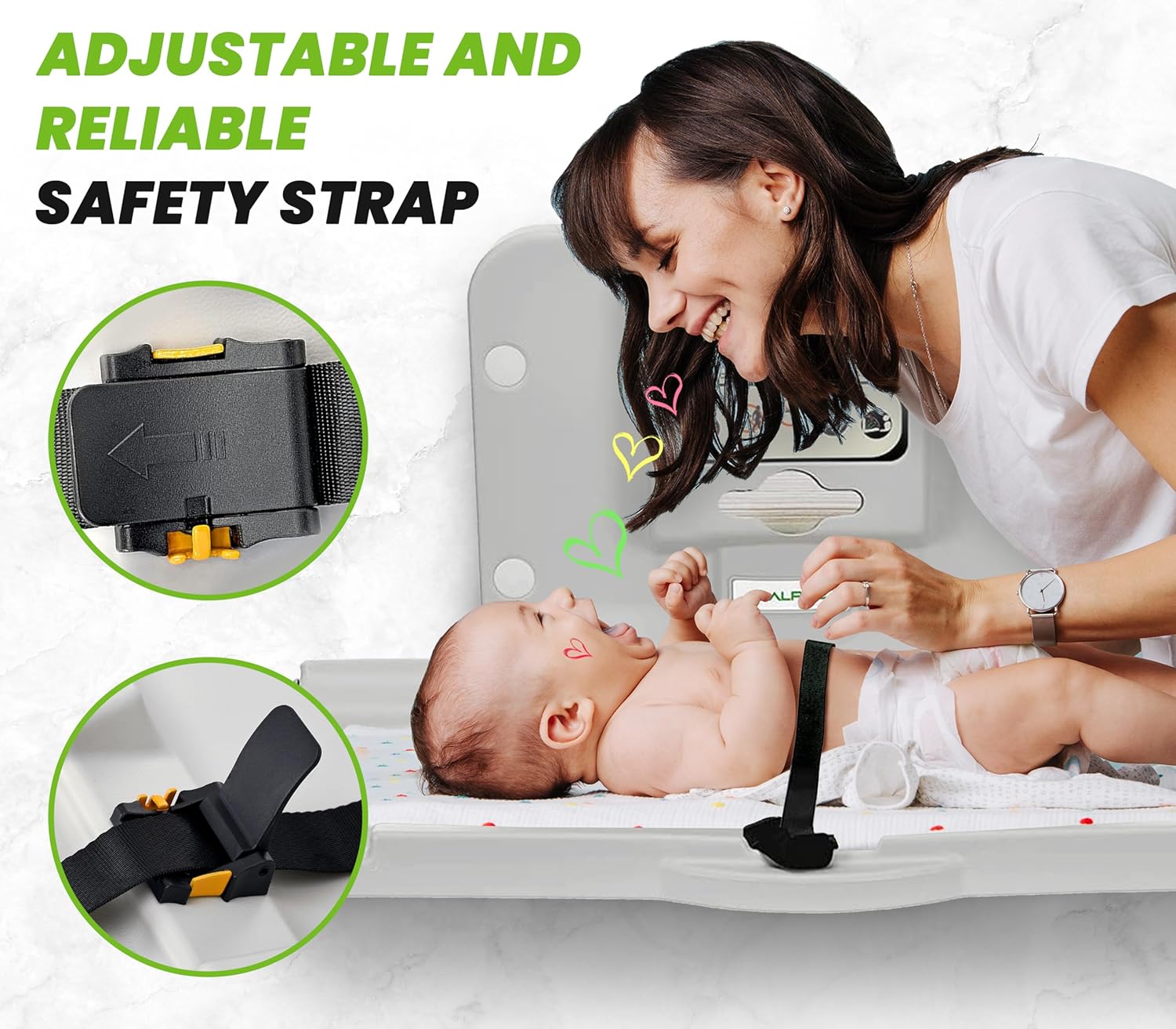 Alpine Industries Horizontal Baby Changing Station