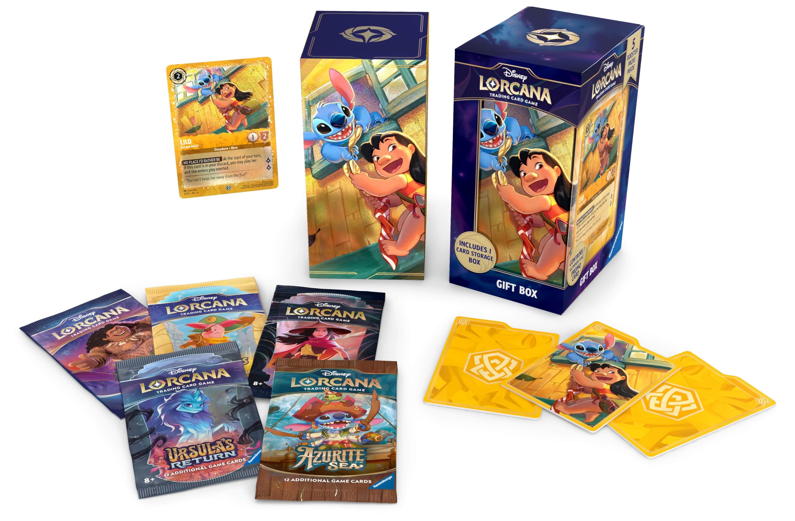Ravensburger Disney Lorcana TCG: Archazia's Island Gift Set Featuring Lilo - Escape Artist | Original Disney Artwork | Ages 8+