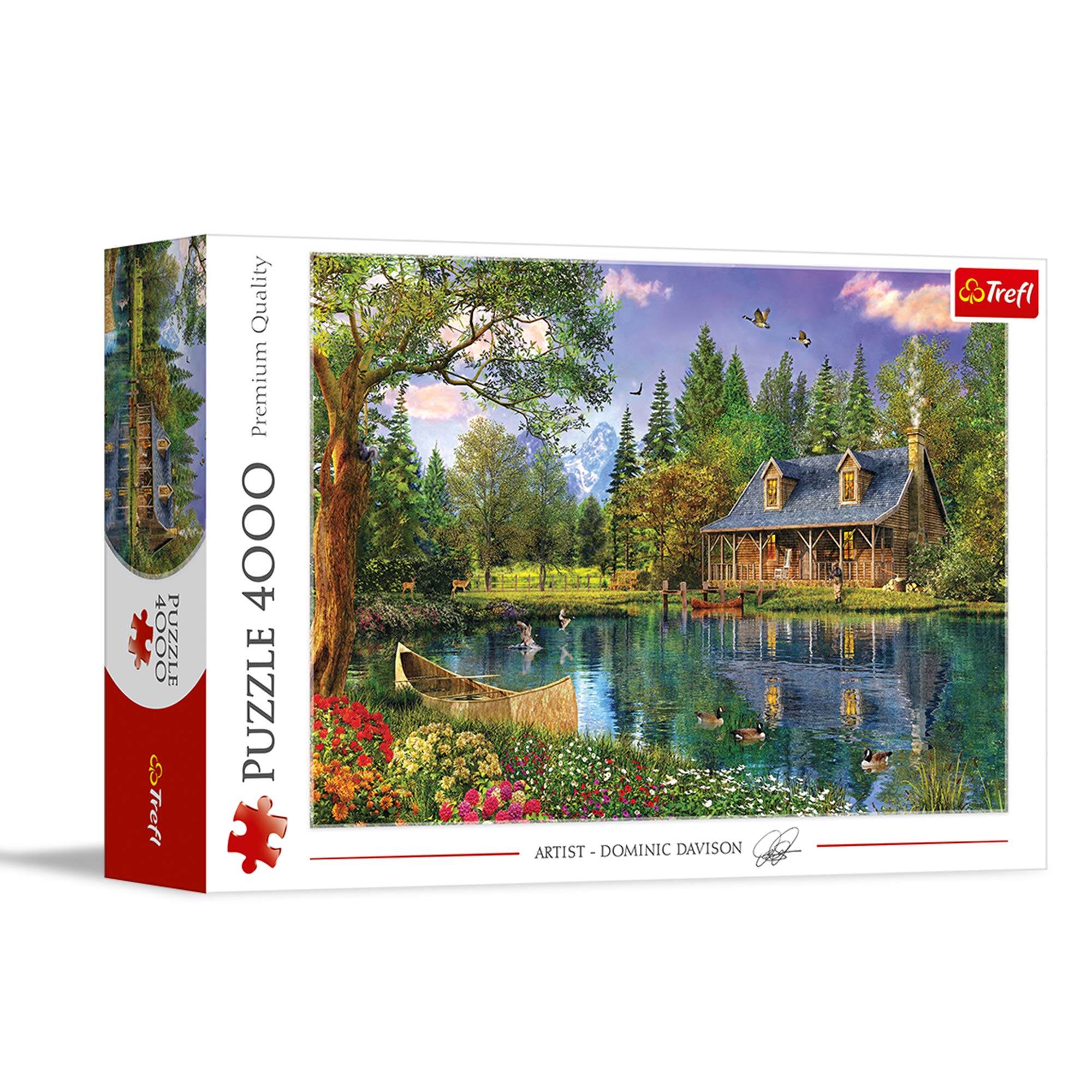 Trefl Afternoon Idyll 4000 Piece Jigsaw Puzzle Red 54"x38" Print, DIY Puzzle, Creative Fun, Classic Puzzle for Adults and Children from 15 Years Old