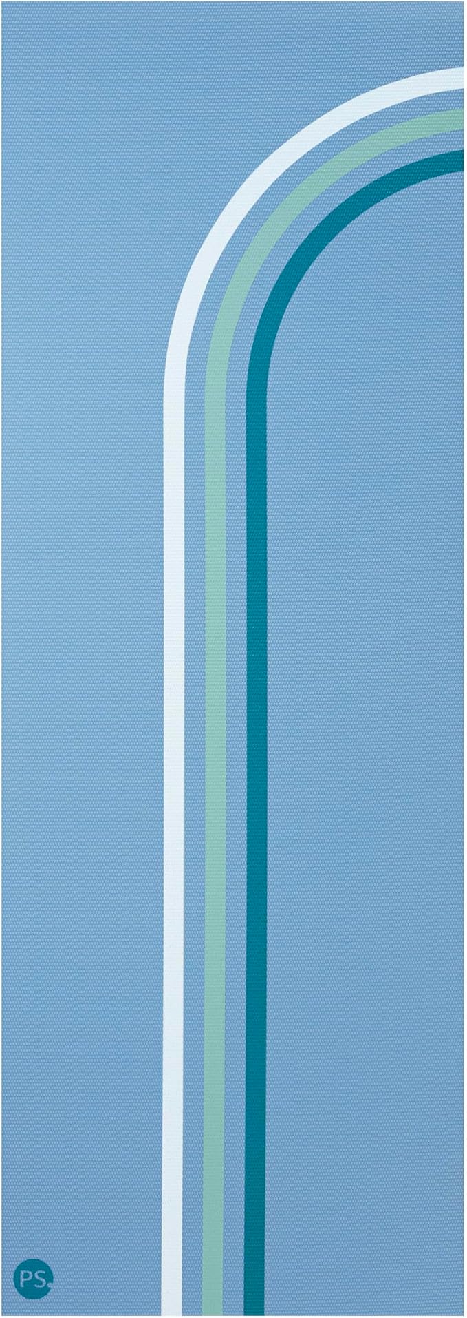 POPSUGAR Premium 6mm Yoga Mat, 68" x 24" (Stripes) with Easy Carry Strap