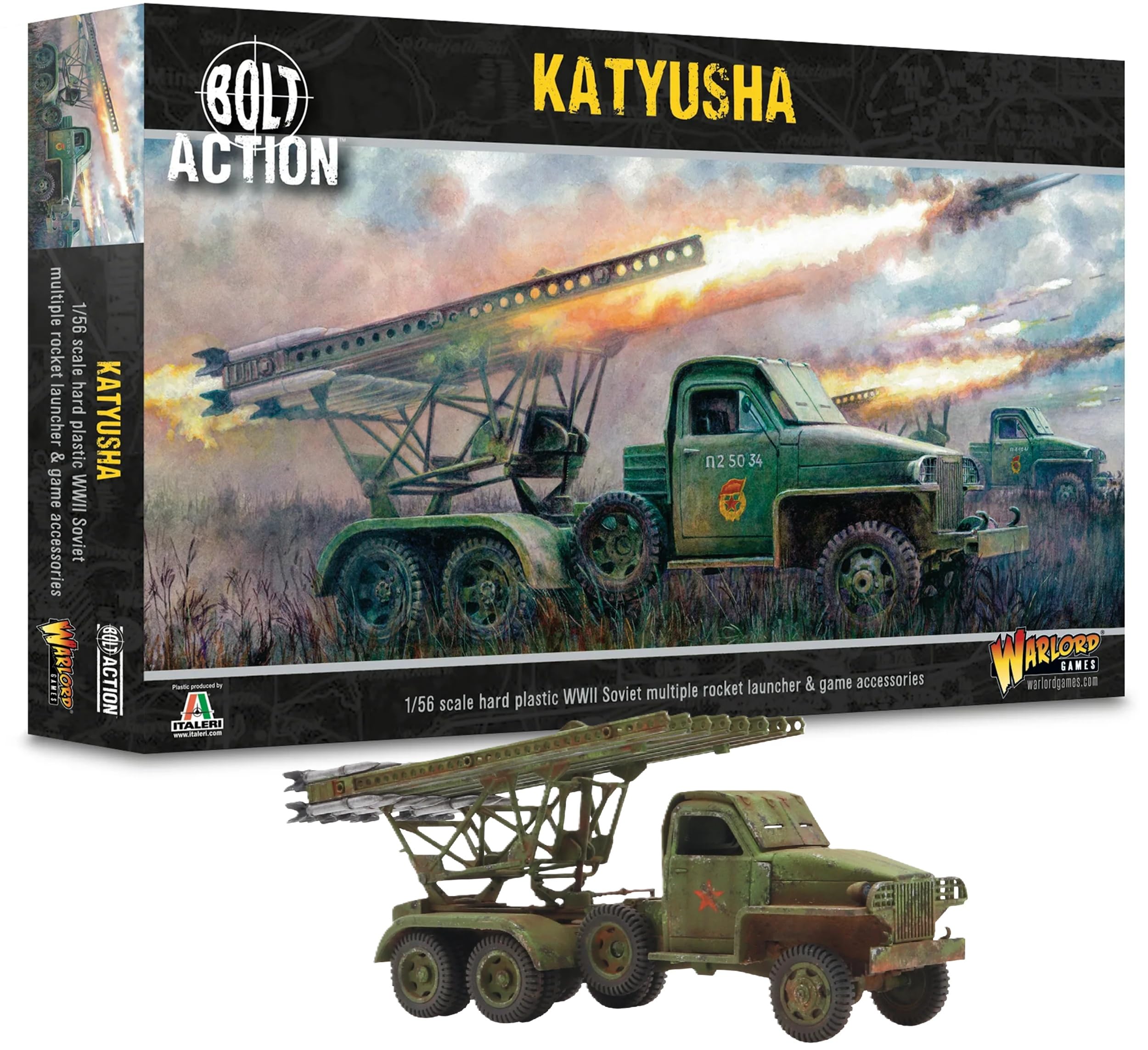Soviet Army Katyusha - 1:56 / 28mm Plastic Scale Model for Bolt Action Highly Detailed World War 2 Miniatures by Warlord Games
