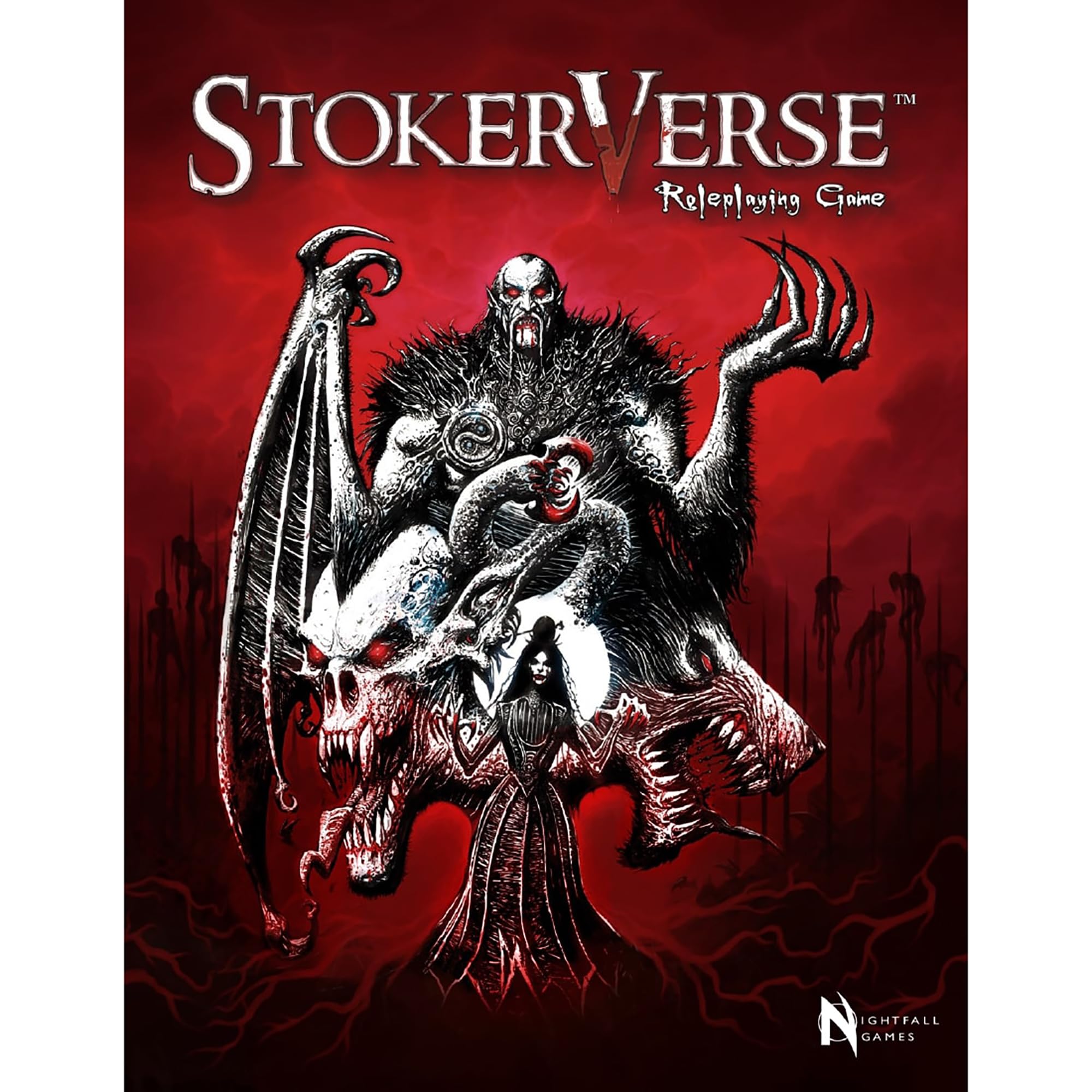 Nightfall Games: StokerVerse Roleplaying Game - Hardcover RPG Book, The Story of Dracula & His Creatures, 1890's London, 216 Pages