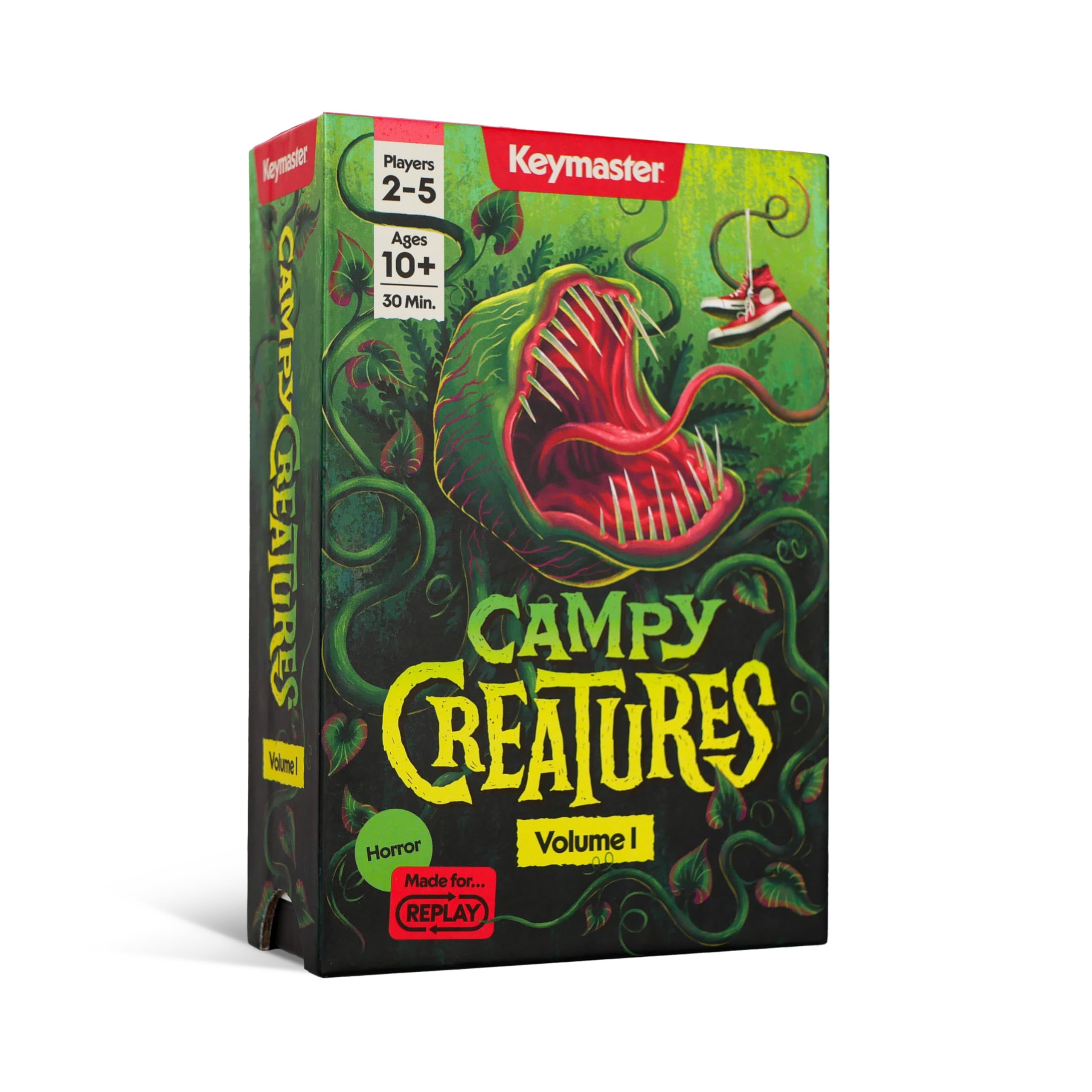 Keymaster Games Campy Creatures Vol. 1 - Hilariously Fun Trick-Taking Game! Perfect Card Game & Board Game for Adults & Families - Flip Cards to Unleash Monsters on Game Night!