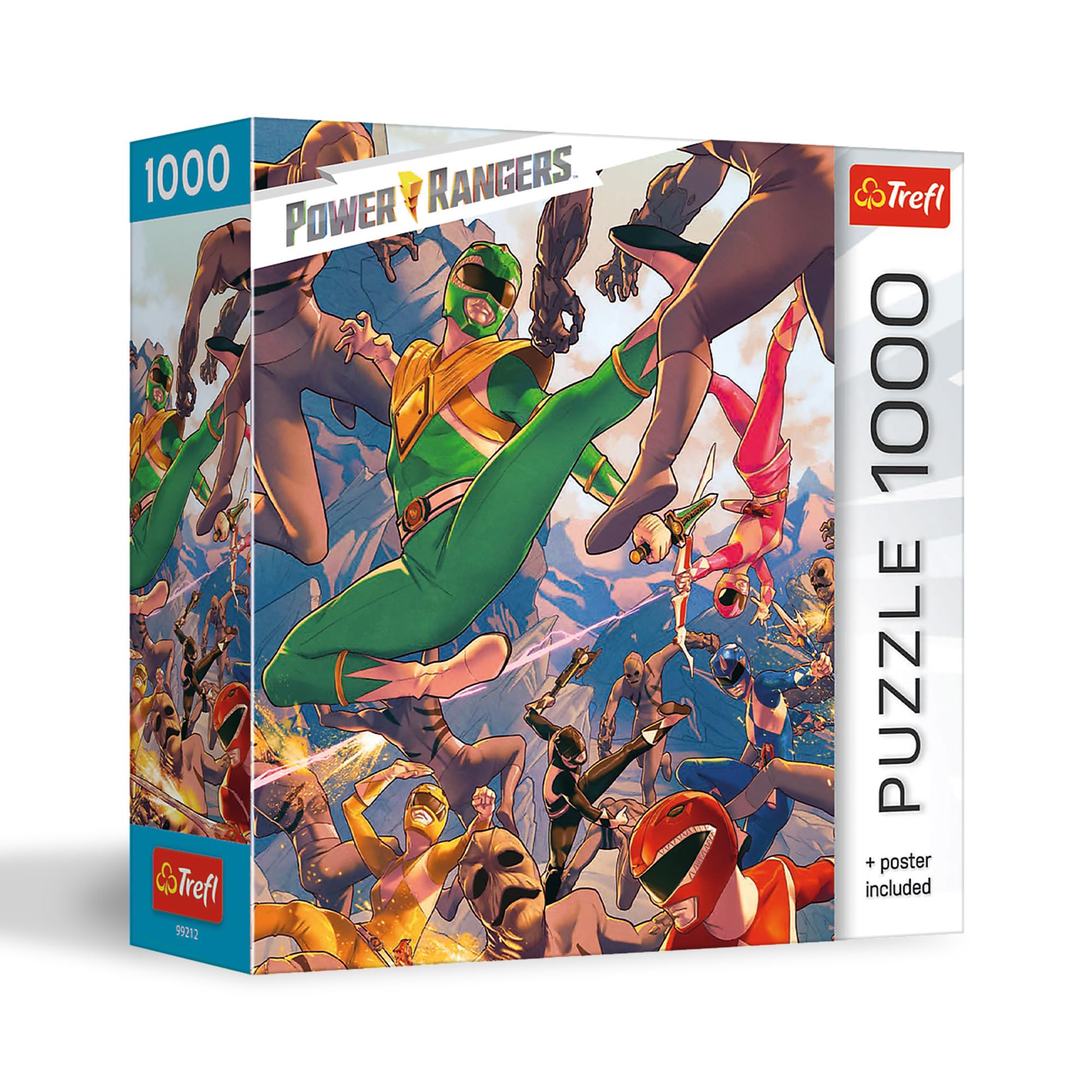 Trefl Power Rangers - in The Heat of Battle 1000 Piece Jigsaw Puzzle 27"x19" Print, DIY Puzzle, Creative Fun, Classic Jigsaw for Adults and Children from 14 Years Old
