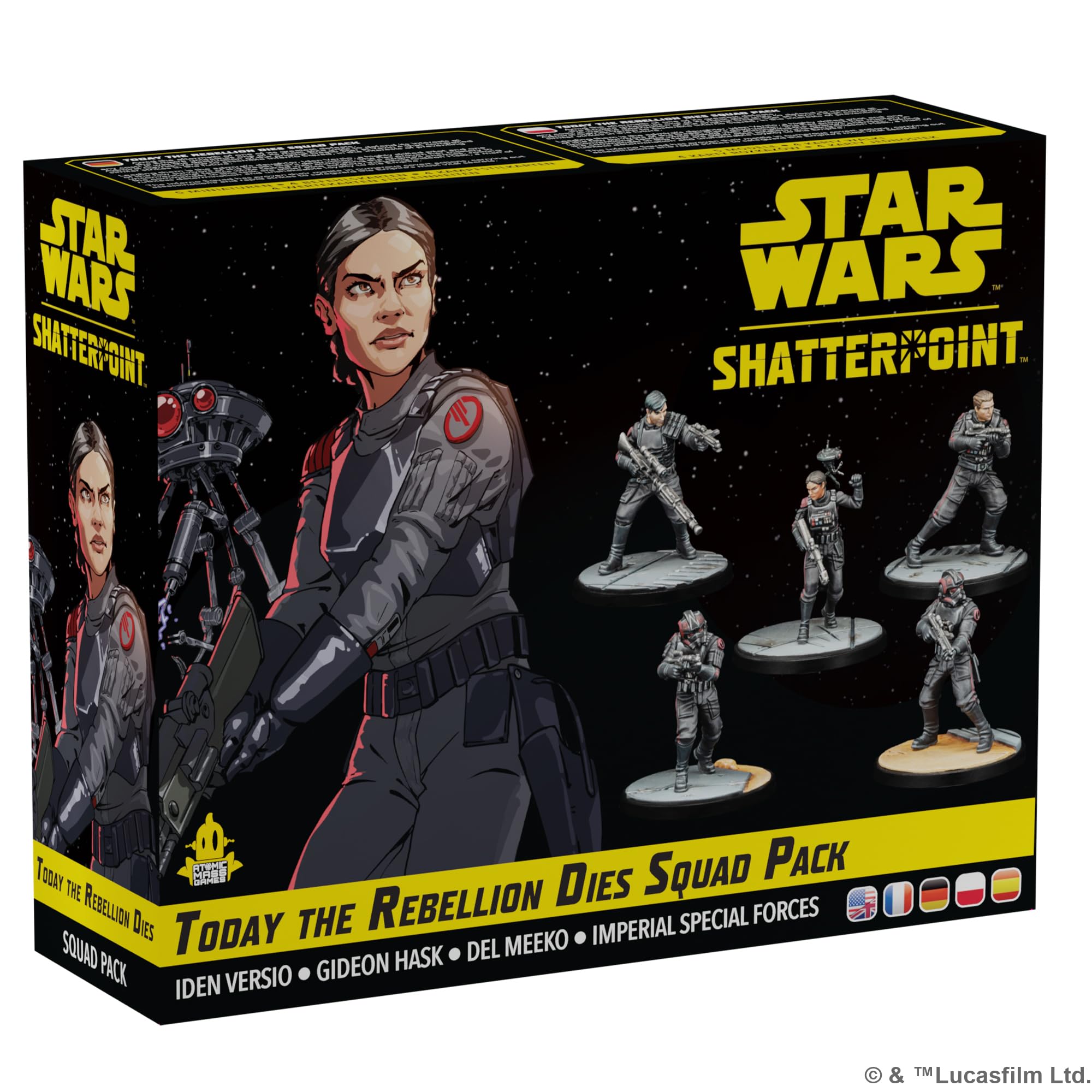 Atomic Mass Games Star Wars Shatterpoint Today The Rebellion Dies Squad Pack - Tabletop Miniatures Game, Strategy Game for Kids and Adults, Ages 14+, 2 Players, 90 Minute Playtime, Atomic Mass Games