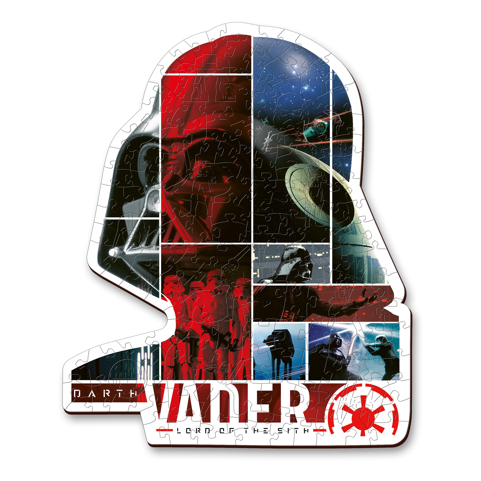 Trefl Star Wars Wood Craft 160 Piece Jigsaw Puzzle Darth VaderIrregular Shapes, 10 Special Puzzles, Modern Premium Jigsaw, for Adults and Children from 14 Years Old