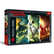 Trefl Dungeons & Dragons Prime 1000 Piece Jigsaw Puzzle Legendary Monsters of Faerun 27"x19" Puzzle for Fantasy and D&D Fans, DIY, Creative Fun, Jigsaw for Adults and Children from 14 Years Old