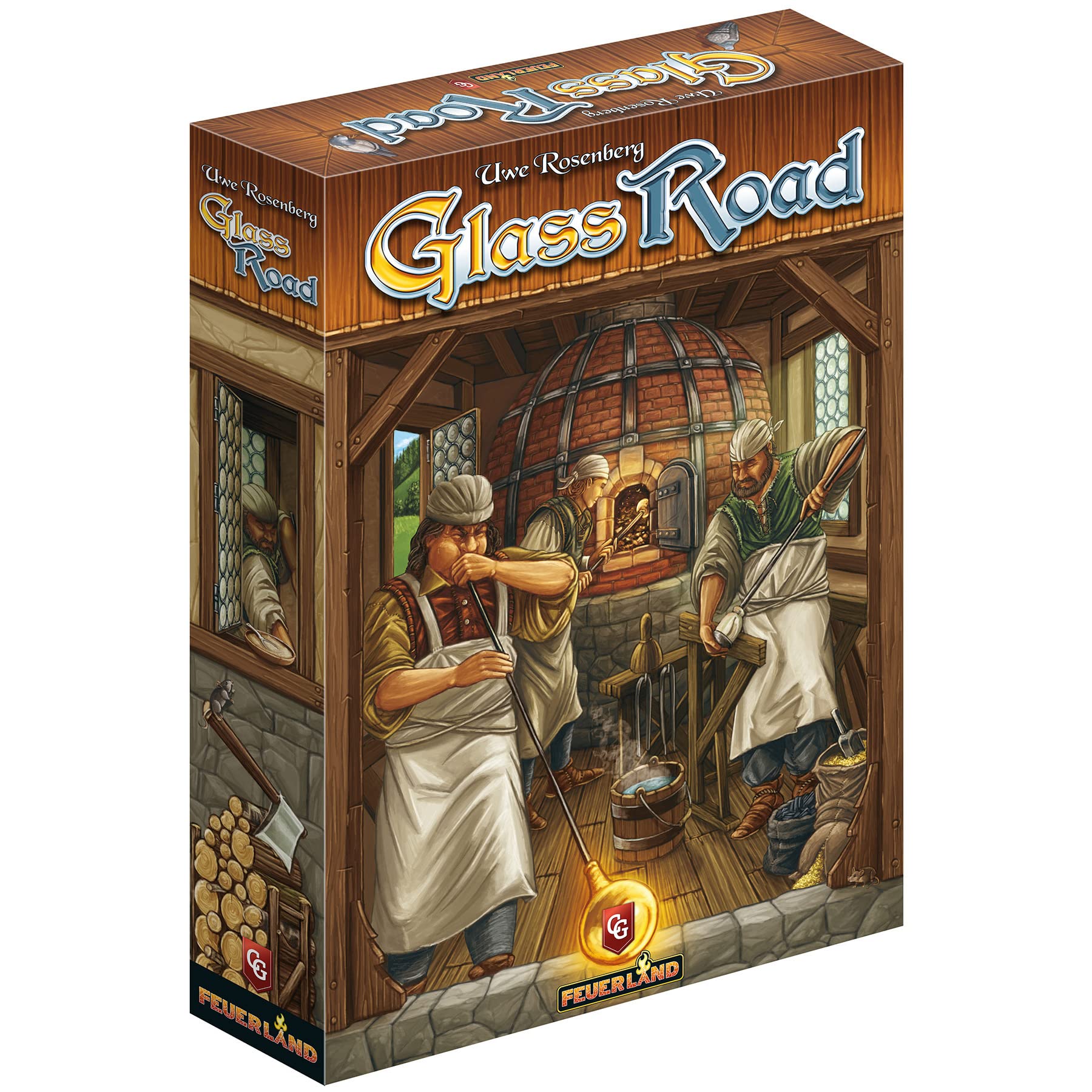 Glass Road, Strategy Board Game, Build and Gather to Make Your Own Trade Empire, 1 to 4 Players, 20 to 80 Minute Play Time, Ages 14 and Up