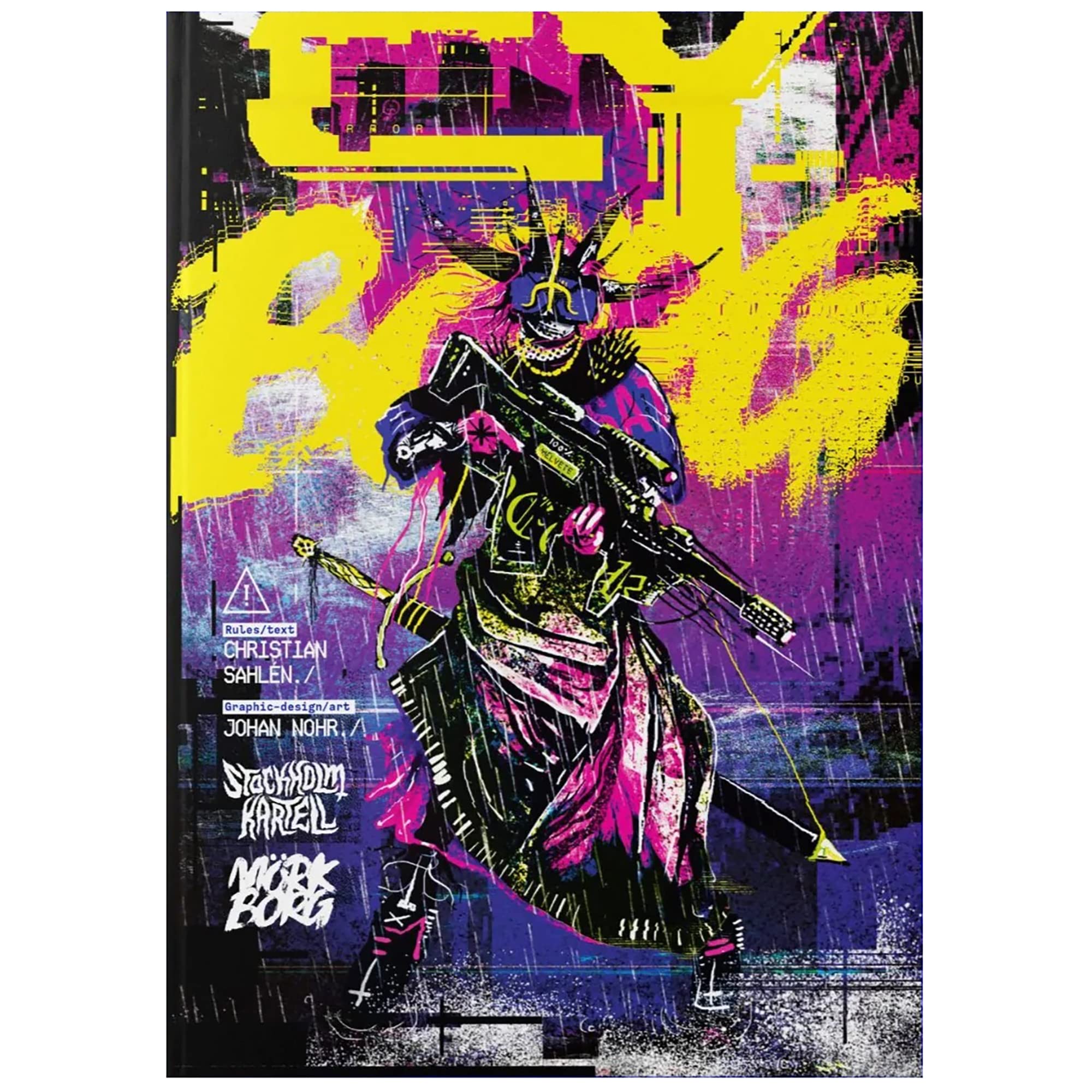 Free League Publishing CY_Borg Core Rulebook - Hardback Book, SciFi Role Playing Game Medium, Purple