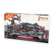 Dungeons & Lasers: Infernal Imps DND Miniatures Set - 16 Models in 32mm Scale for 5E Compatible RPG Games and Tabletop Terrain - for Ages 14 Years +